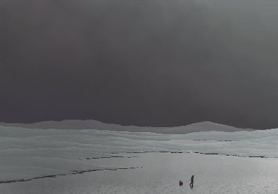 On the ice, 2010. 43.5cm by 30.5cm